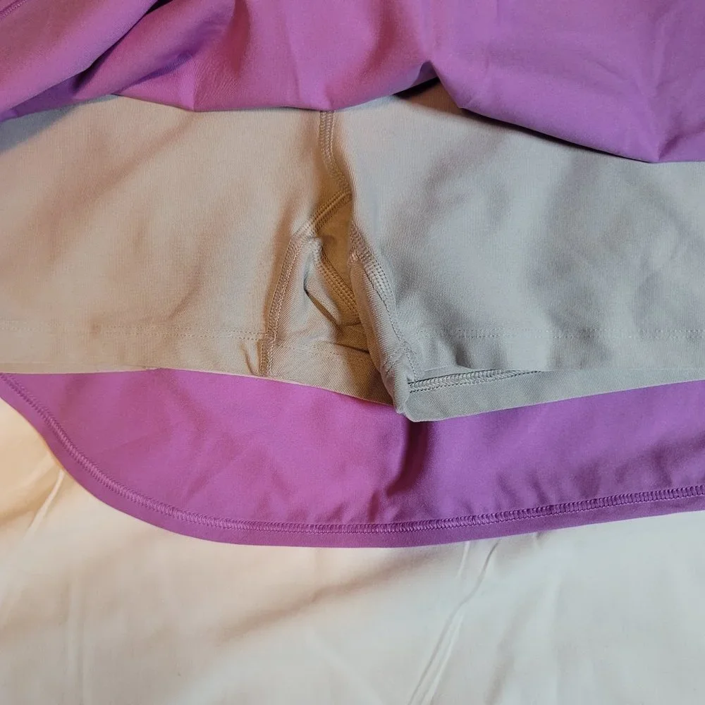 Nike Dry Fit Purple & Grey Running Skort in Size Large - Picture 4 of 8